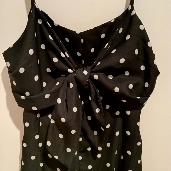 Honey Belle Black and White Polka Dot Romper - Picture 4 of 6